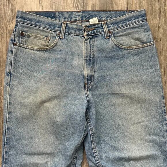 Vintage 90s Levi's 468XX Red Tab Denim Jeans Size 34X30 - Picture 4 of 6